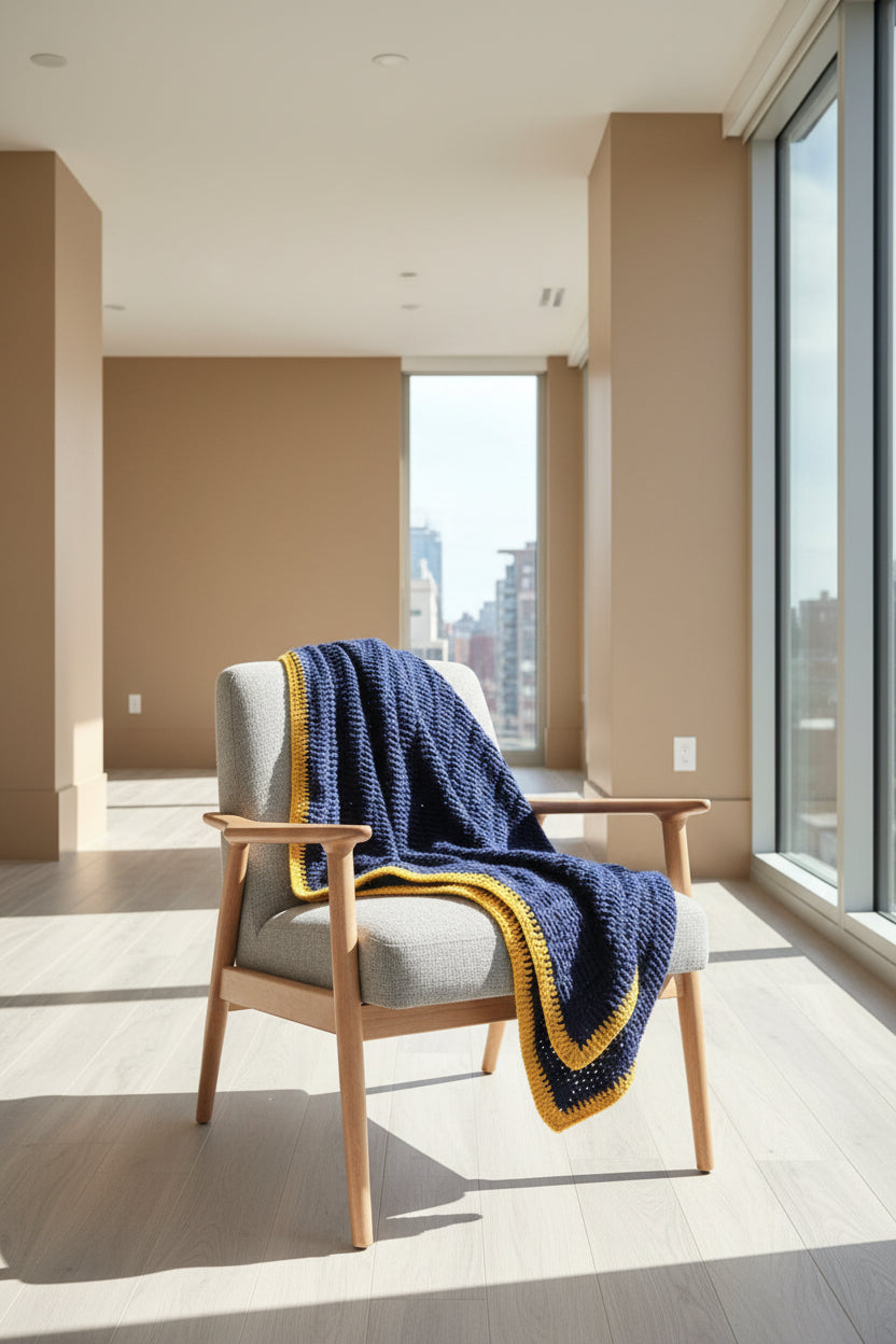 Blue and Gold Blanket
