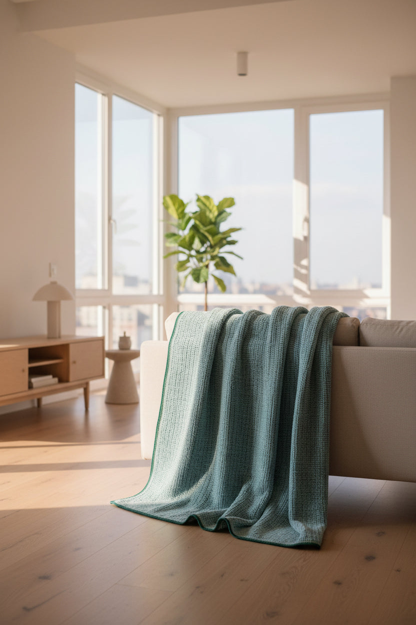 “Shades of of Turquoise” Adult Weighted Blanket 4 foot X 8 foot